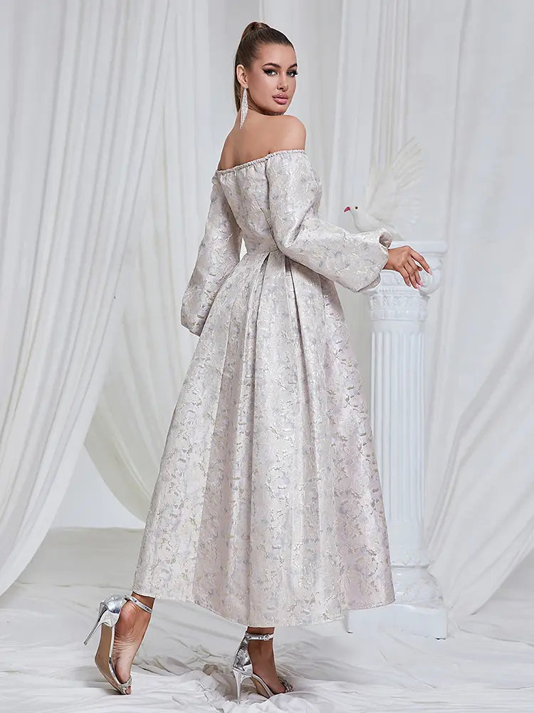 Ärmelloses Jacquardkleid