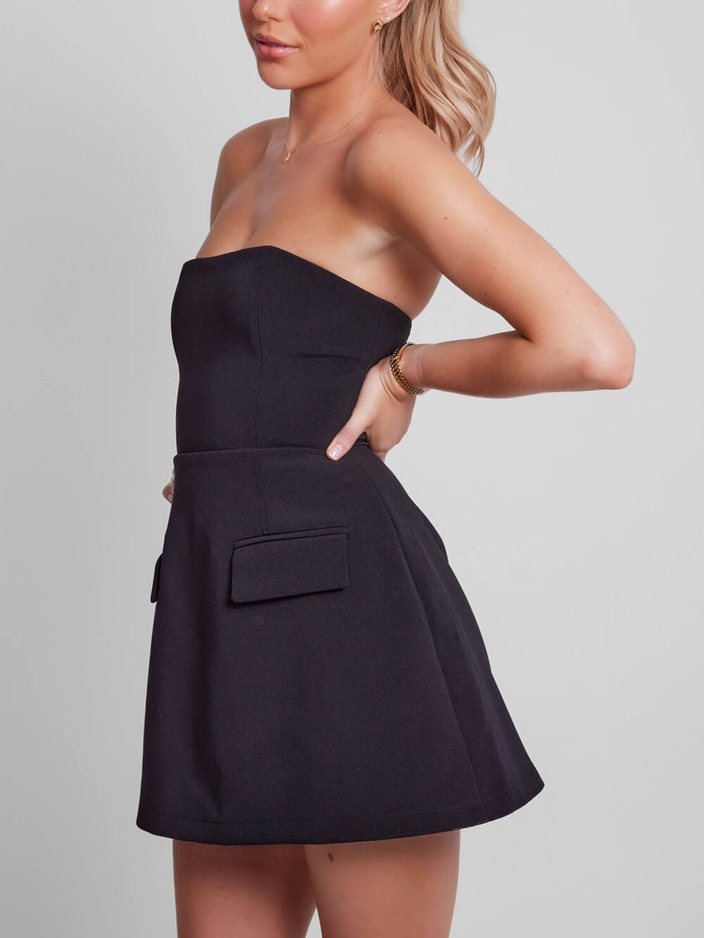 Ausschnitt Ultimatives Trägerloses Kleid