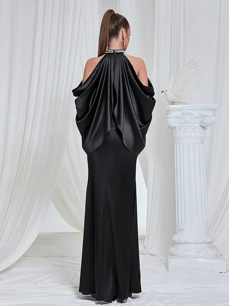 Sexy schulterfreies Kleid mit Hohldetail am Ausschnitt