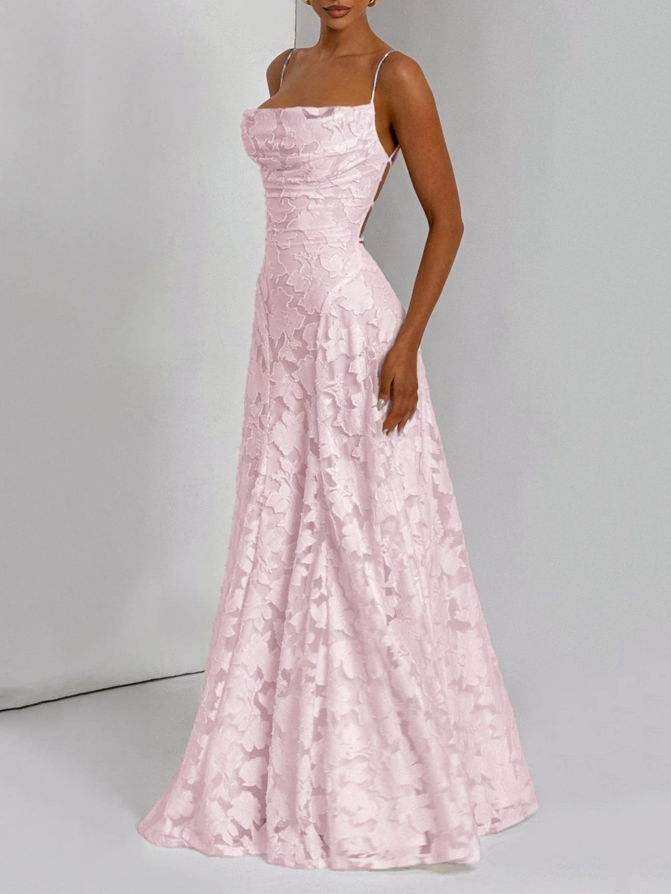 Jacquard-Maxikleid