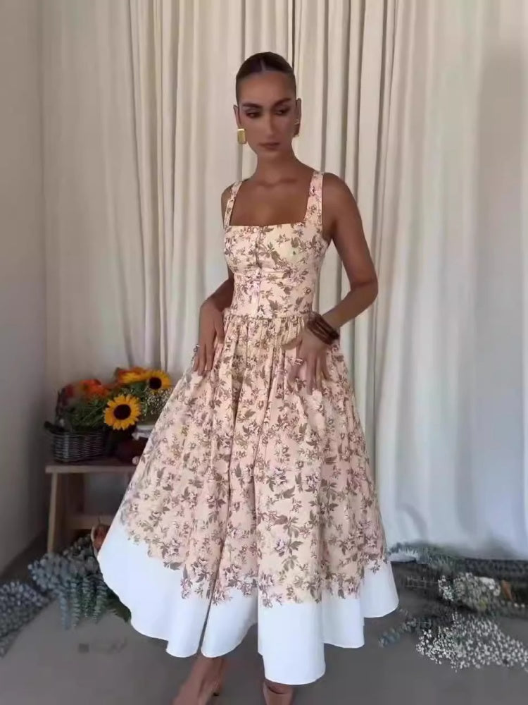 Romantisches Hof Maxikleid