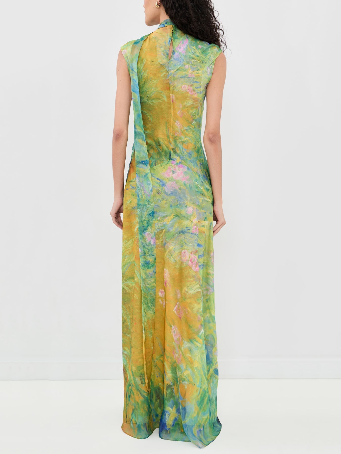 Path Of Irises Monet Maxi Dress