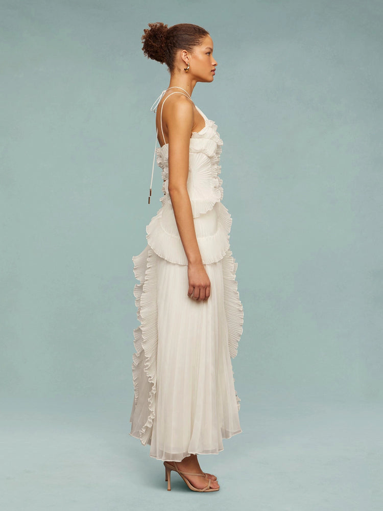 Maxikleid Ozean-Strudel