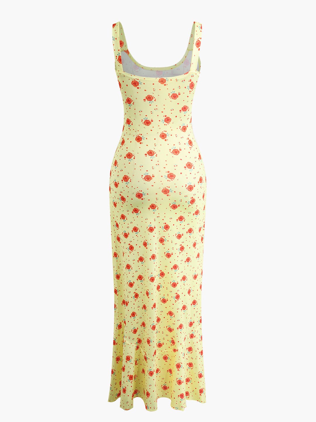 Maxikleid im Meerjungfrauen-Stil mit Blumenmuster