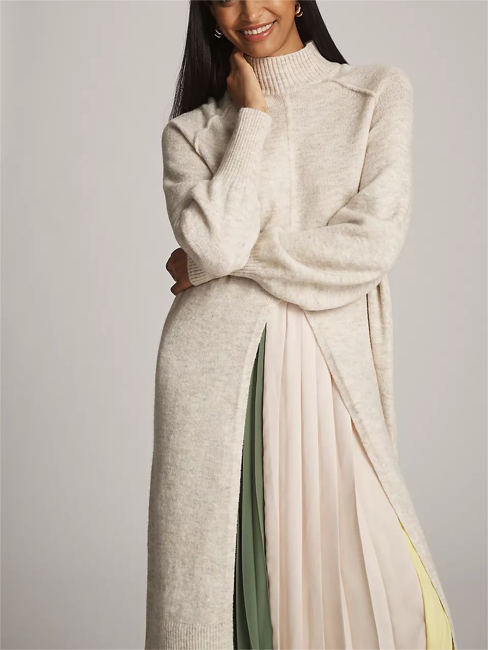 Rollkragen Rollkragenpulloverkleid