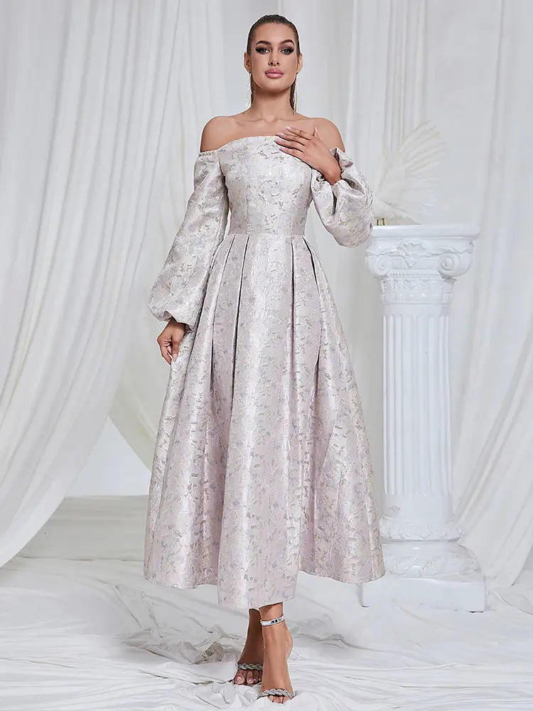 Ärmelloses Jacquardkleid