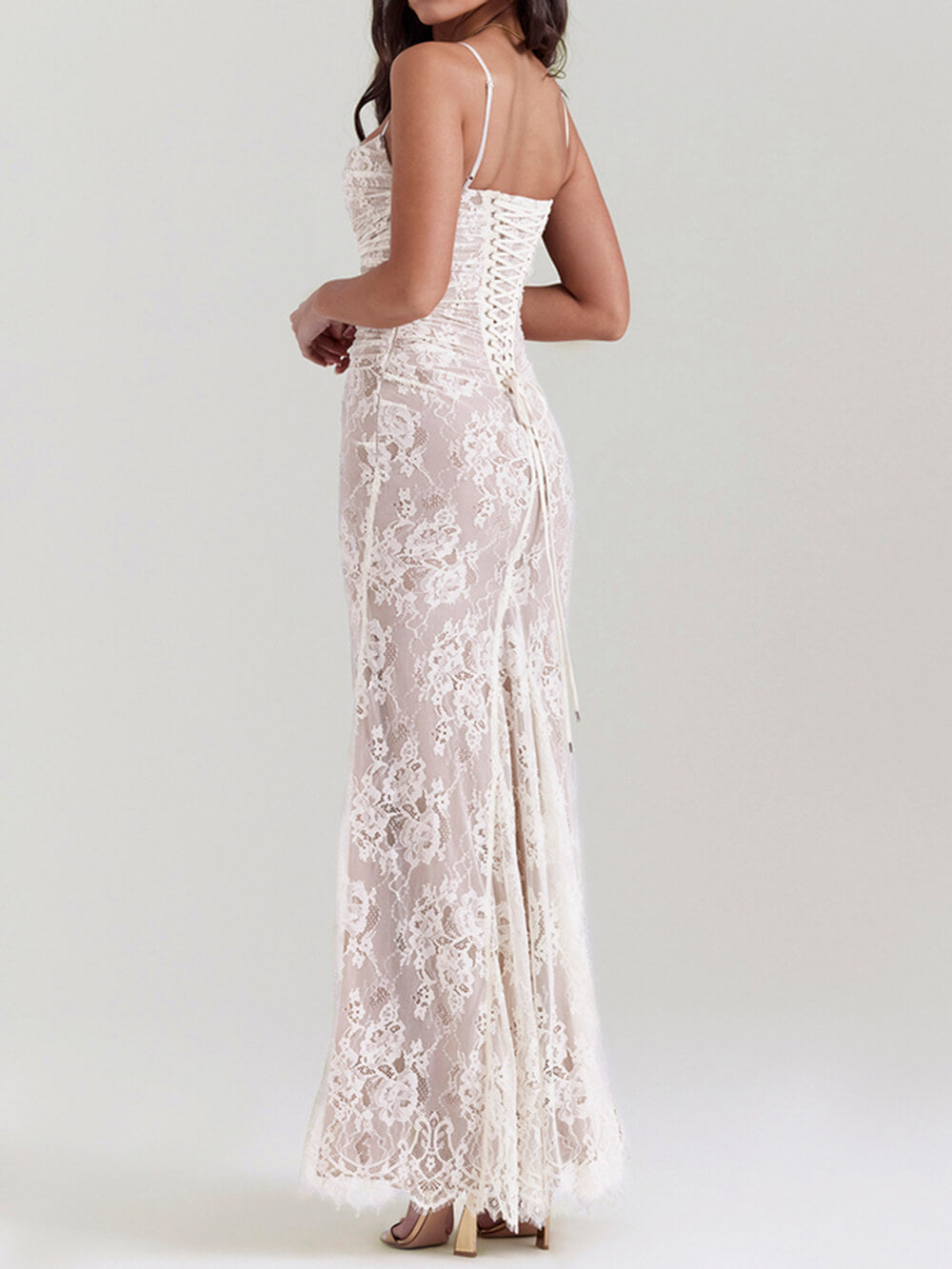 Maxikleid aus Vintage-Spitze