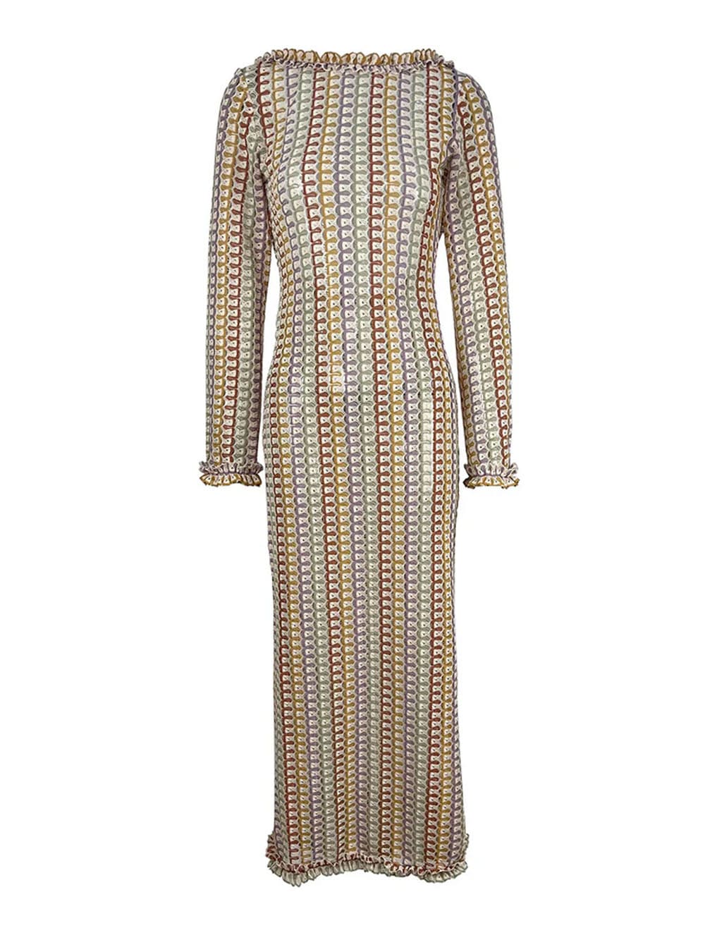 Maxikleid Urlaub Strand - Braun