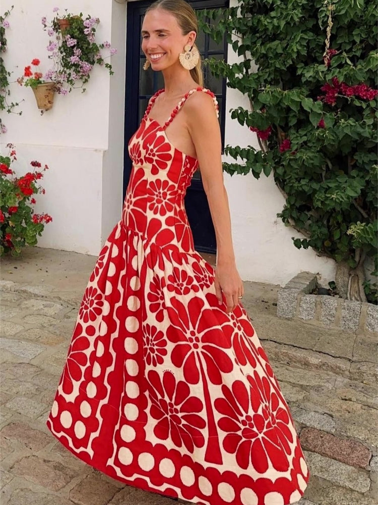 Geblümtes Resortkleid