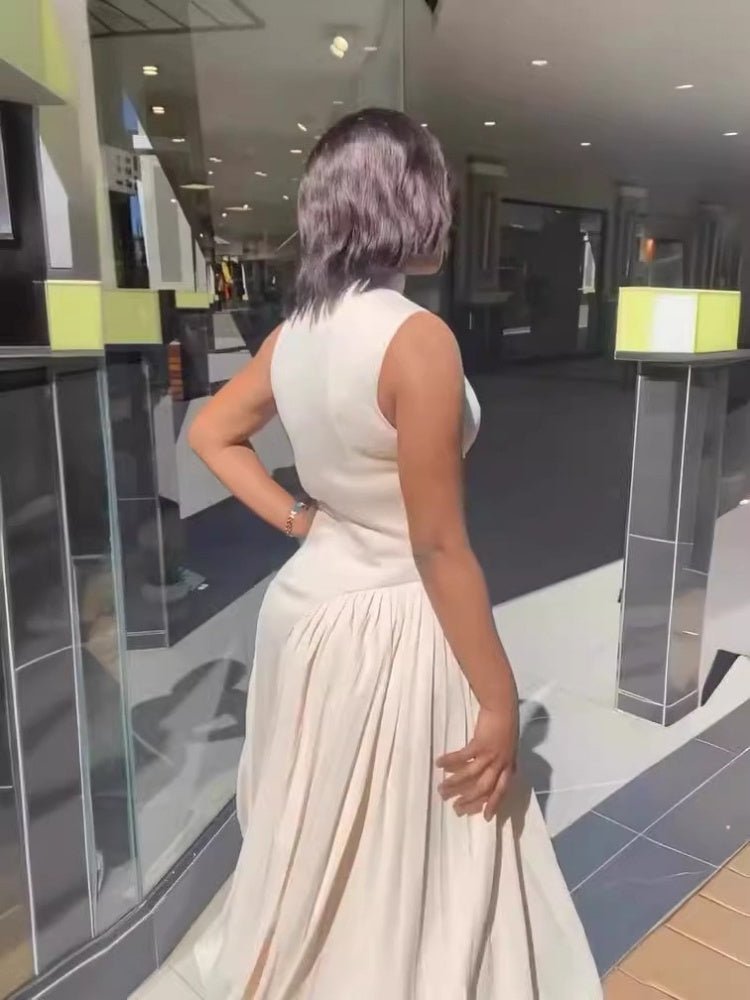 Strukturiertes Bustier-Maxikleid
