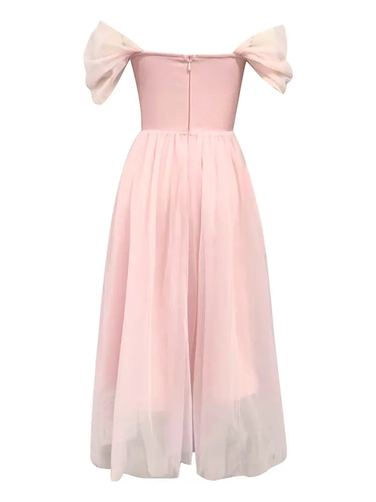 Schlauchkleid mit Mesh-Einsatz