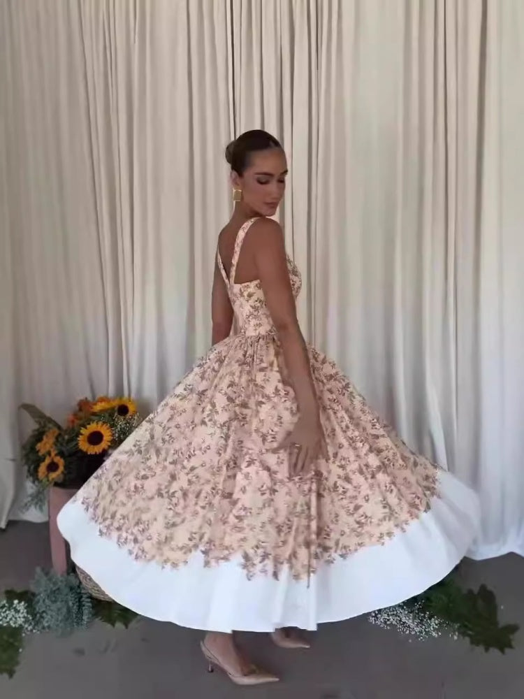 Romantisches Hof Maxikleid