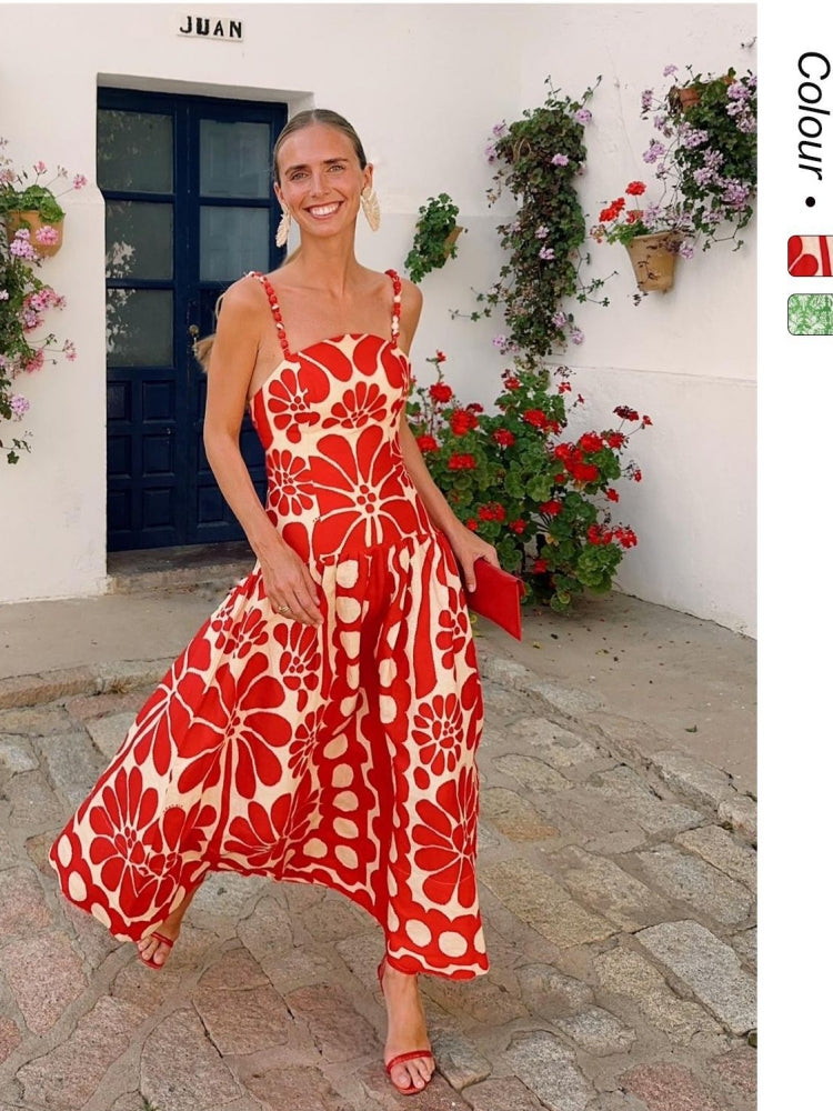 Geblümtes Resortkleid
