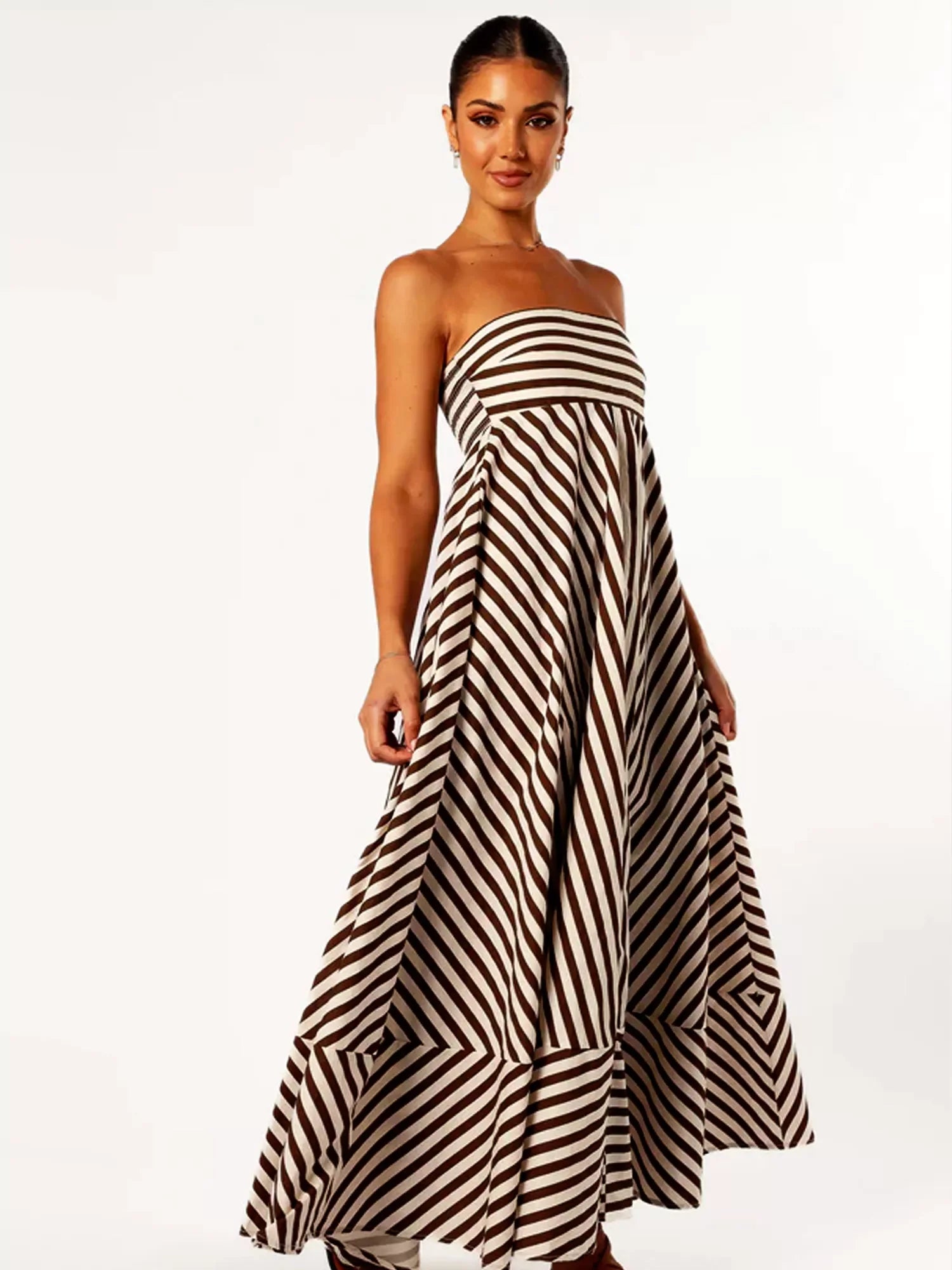 Nocturnal Charm gerafftes Maxikleid