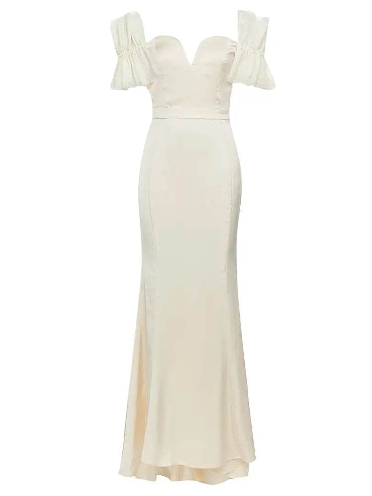 Sexy trägerloses Kleid mit Mesh-Rücken