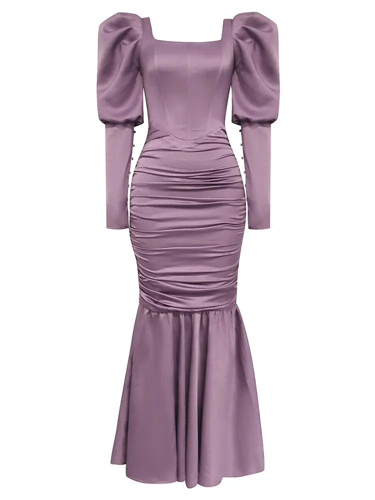 Sexy trägerloses gerafftes Kleid mit Rüschen