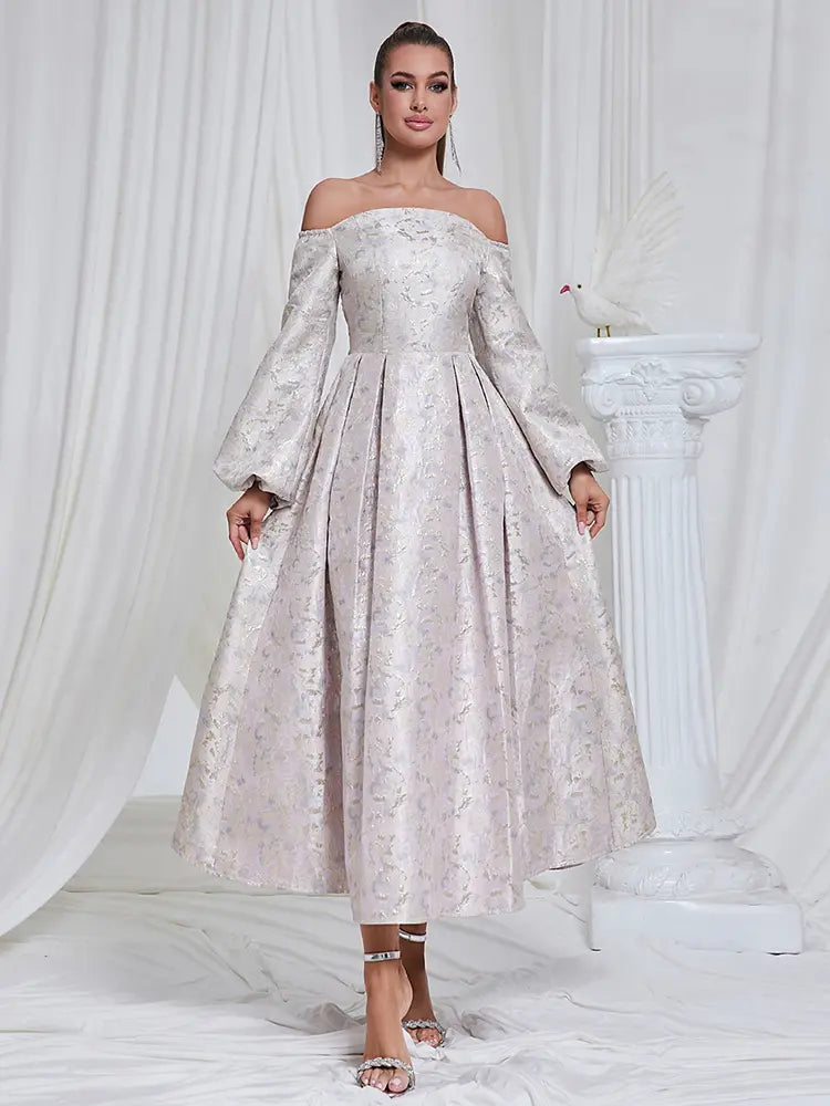 Ärmelloses Jacquardkleid