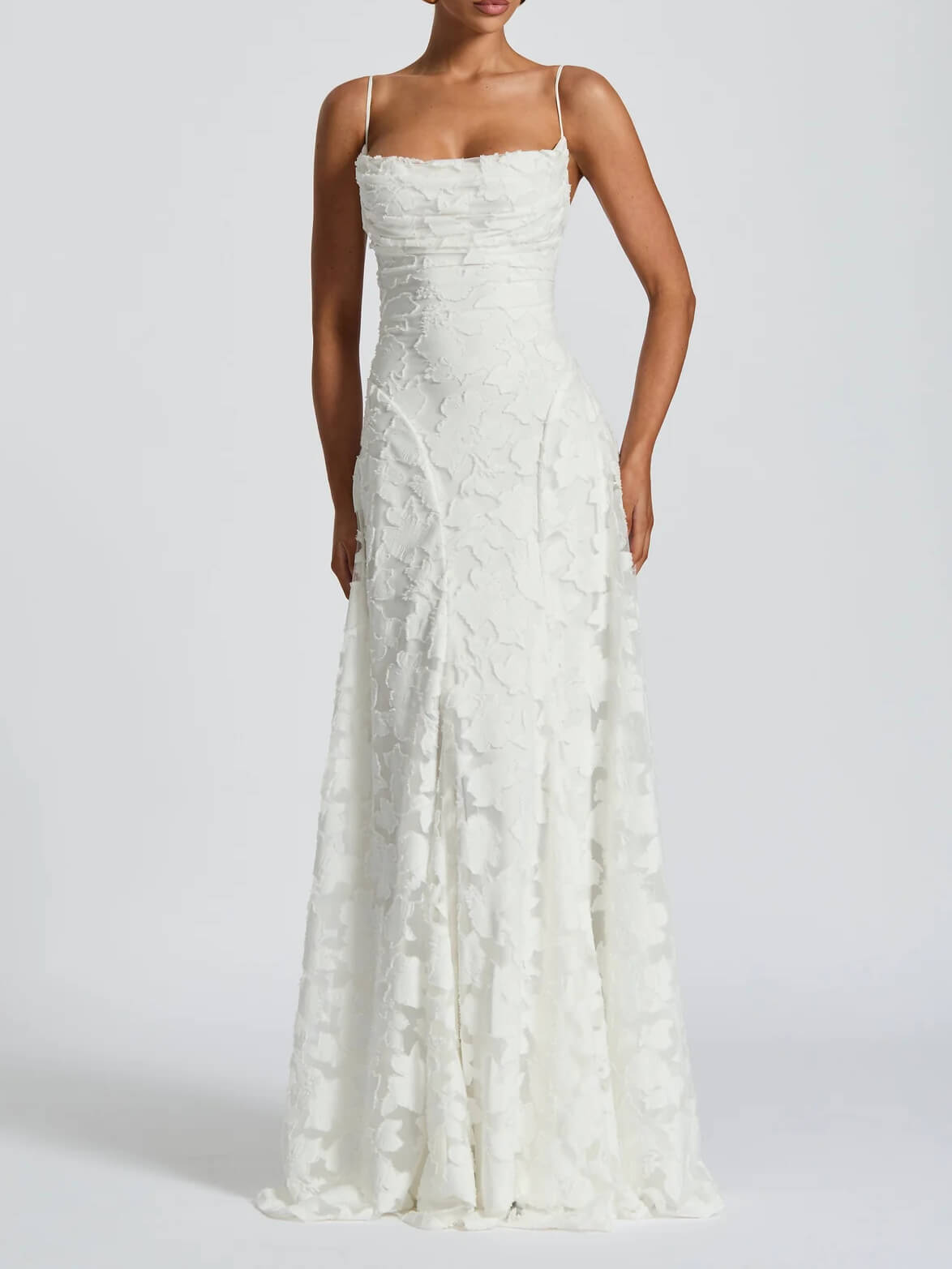 Jacquard-Maxikleid
