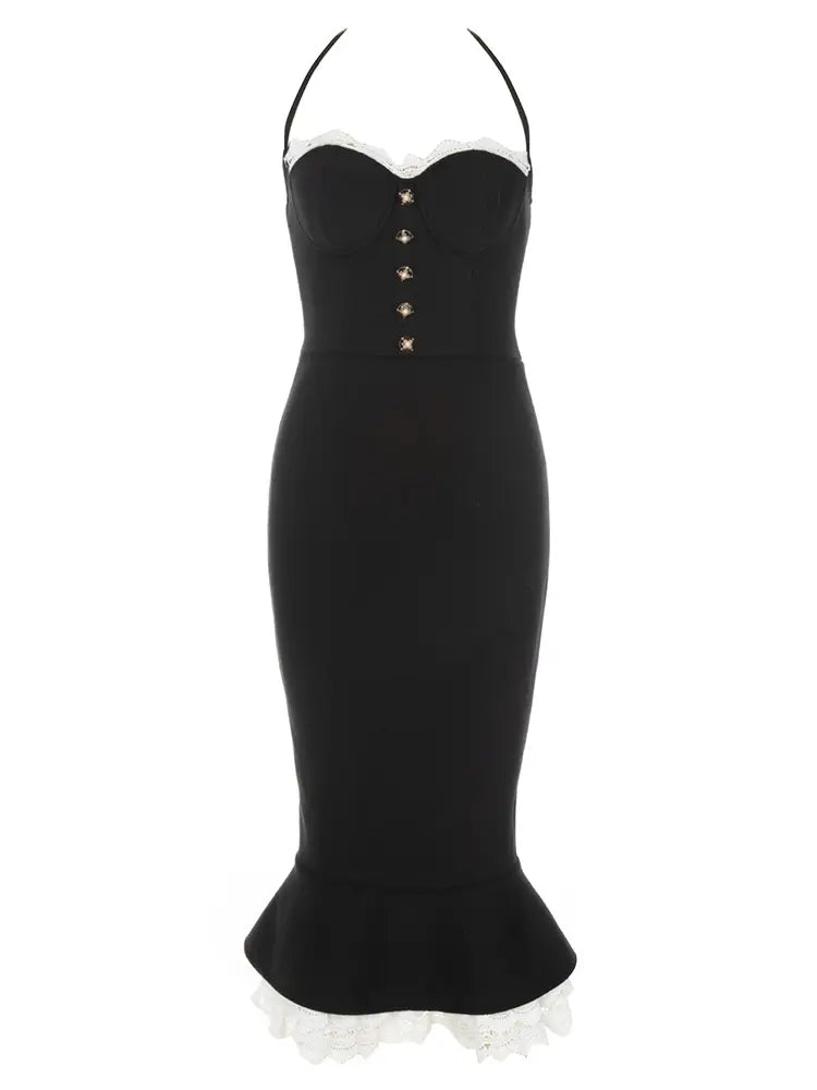 Sexy Spaghettiträger-Fischschwanzkleid