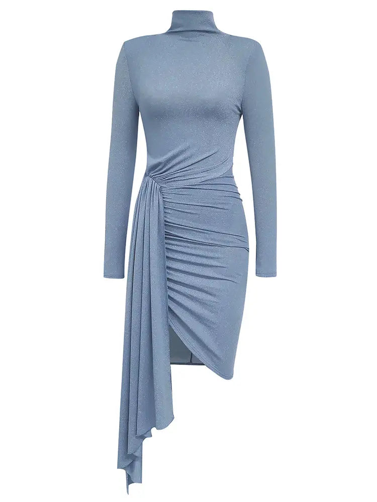 Schickes Kleid mit Rüschengürtel
