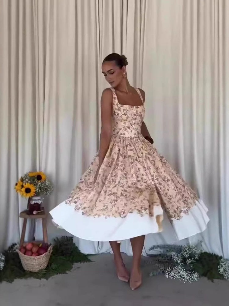Romantisches Hof Maxikleid