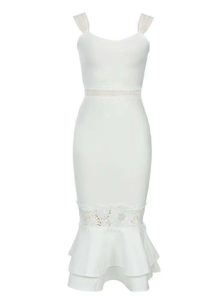 Sexy Spitzen-Verbandkleid mit Meerjungfrauenrock