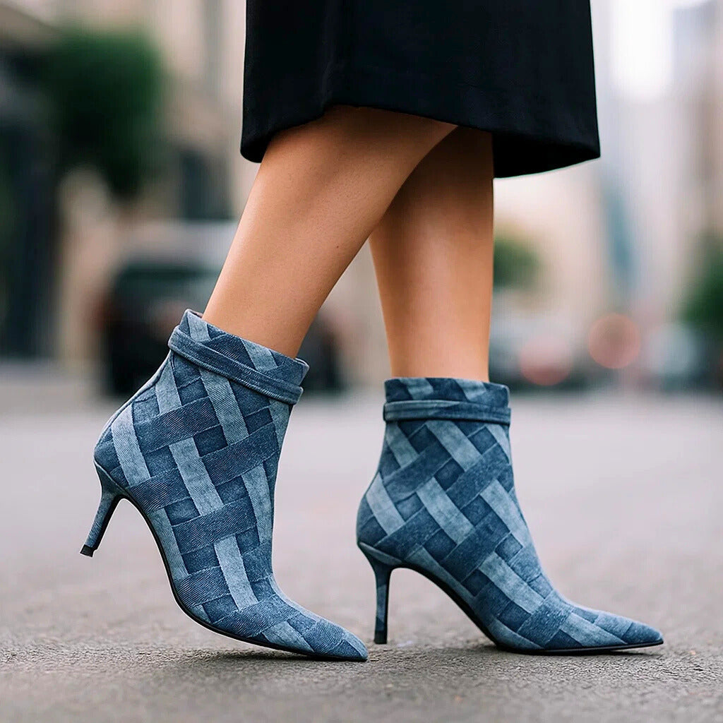 DANICA GEWEBTEN JEANS-WEDGES