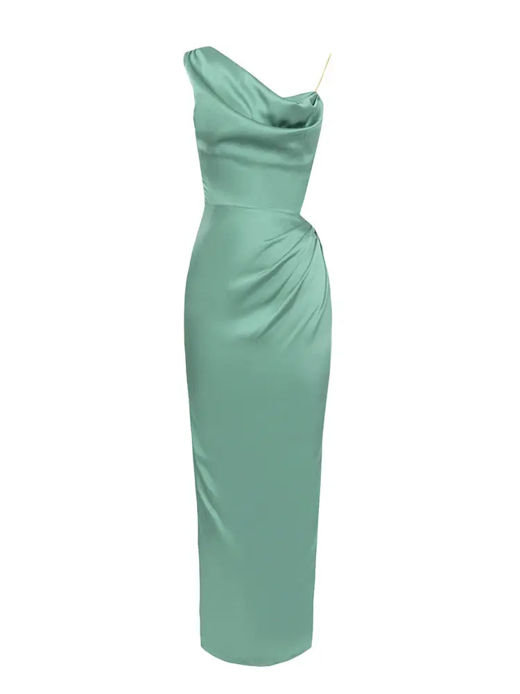 Enges Bodycon-Kleid mit hohlem Taillenschlitz