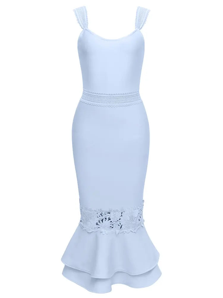 Sexy Spitzen-Verbandkleid mit Meerjungfrauenrock