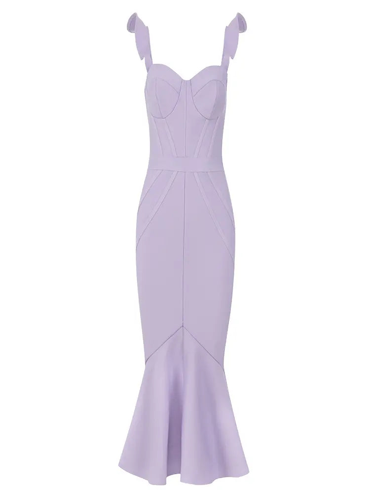 Sexy trägerloses Kleid mit Rüschensaum