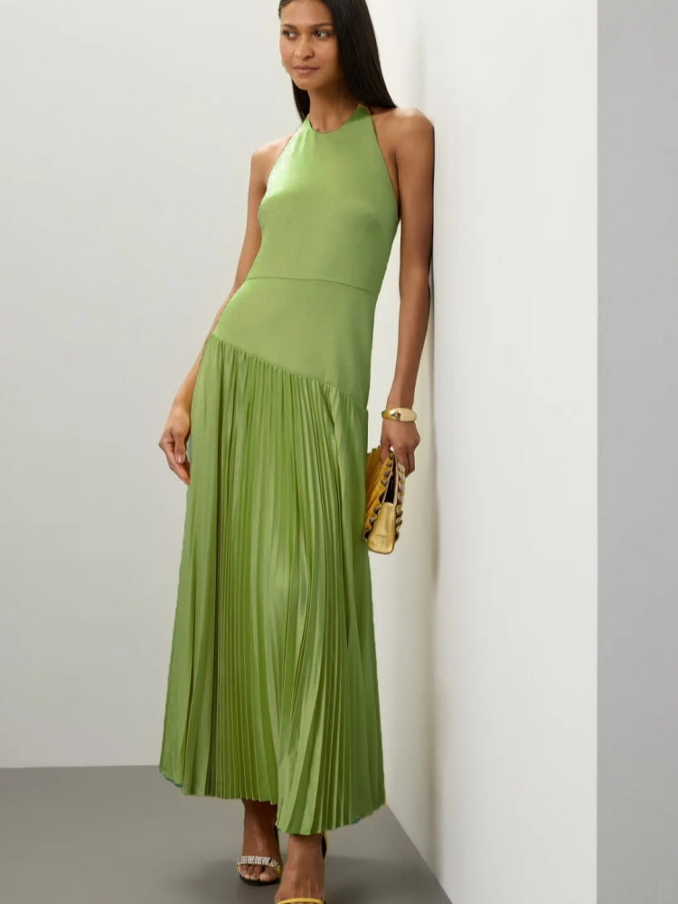 Böhmisches Neckholder-Maxikleid