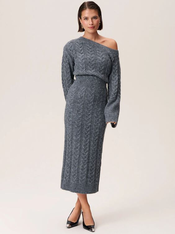 Arona Strickkleid (Midi)