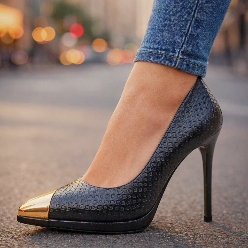 AVELINE GOLD-POINT-ABSATZSCHUHE
