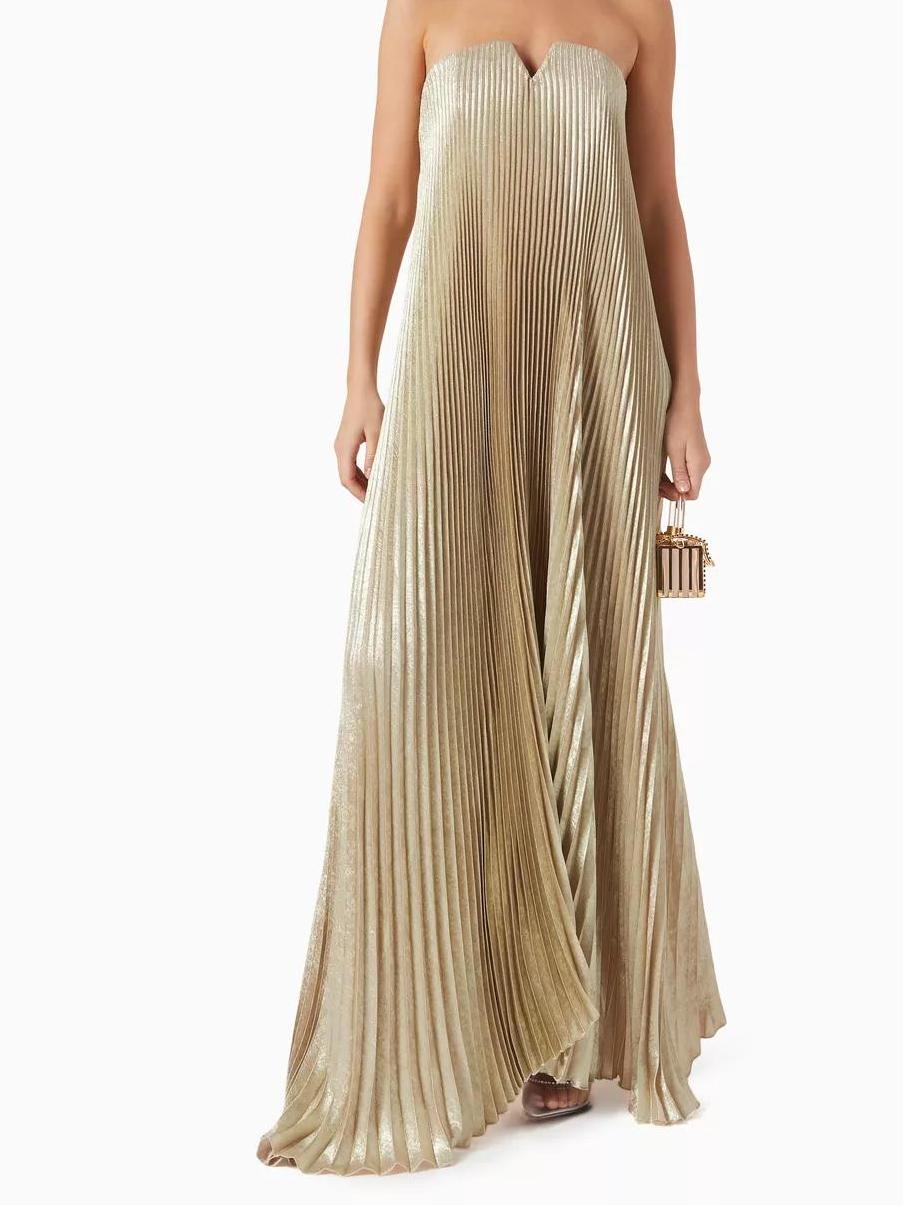 Trägerloses Abendkleid in Schwarz
