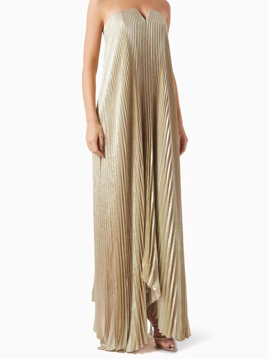Trägerloses Abendkleid in Schwarz