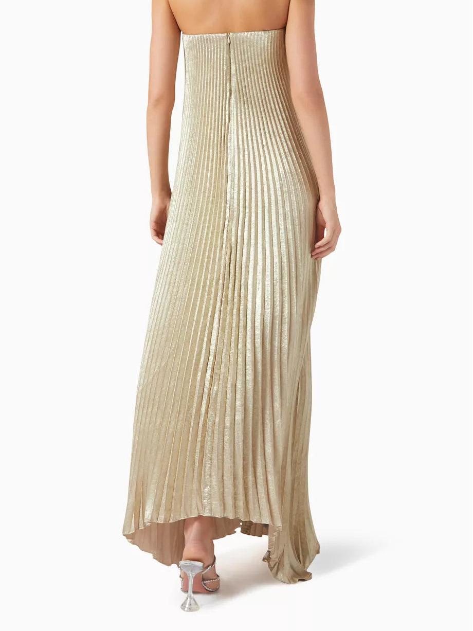 Trägerloses Abendkleid in Schwarz