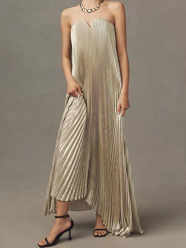 Trägerloses Abendkleid in Schwarz