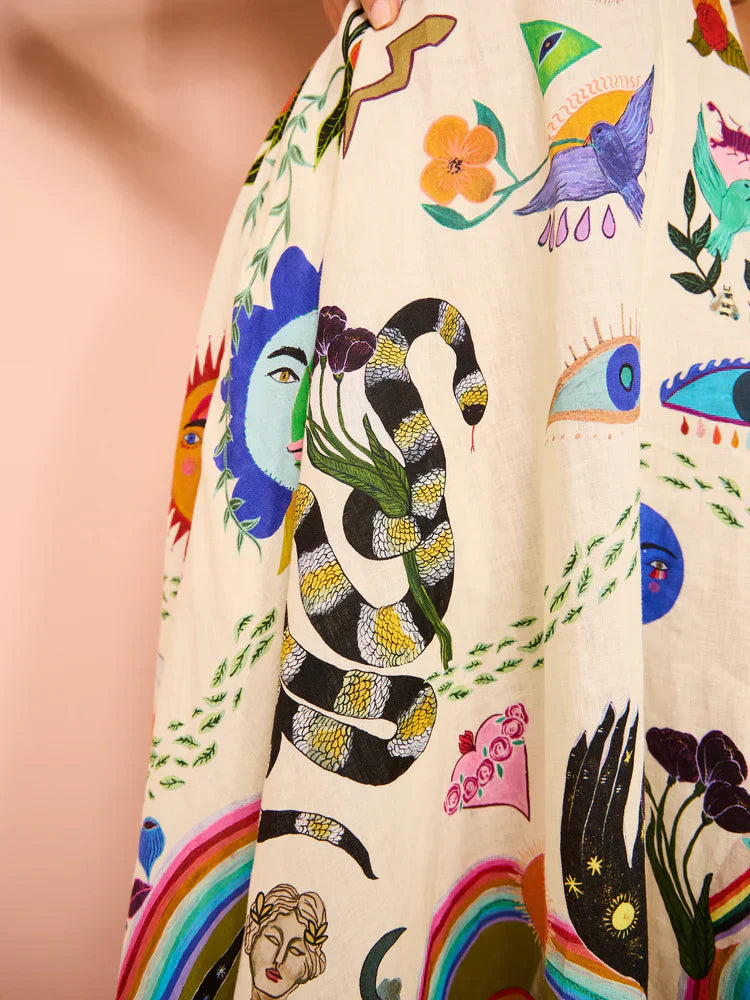 Evergreen-Sommerkleid in Multi