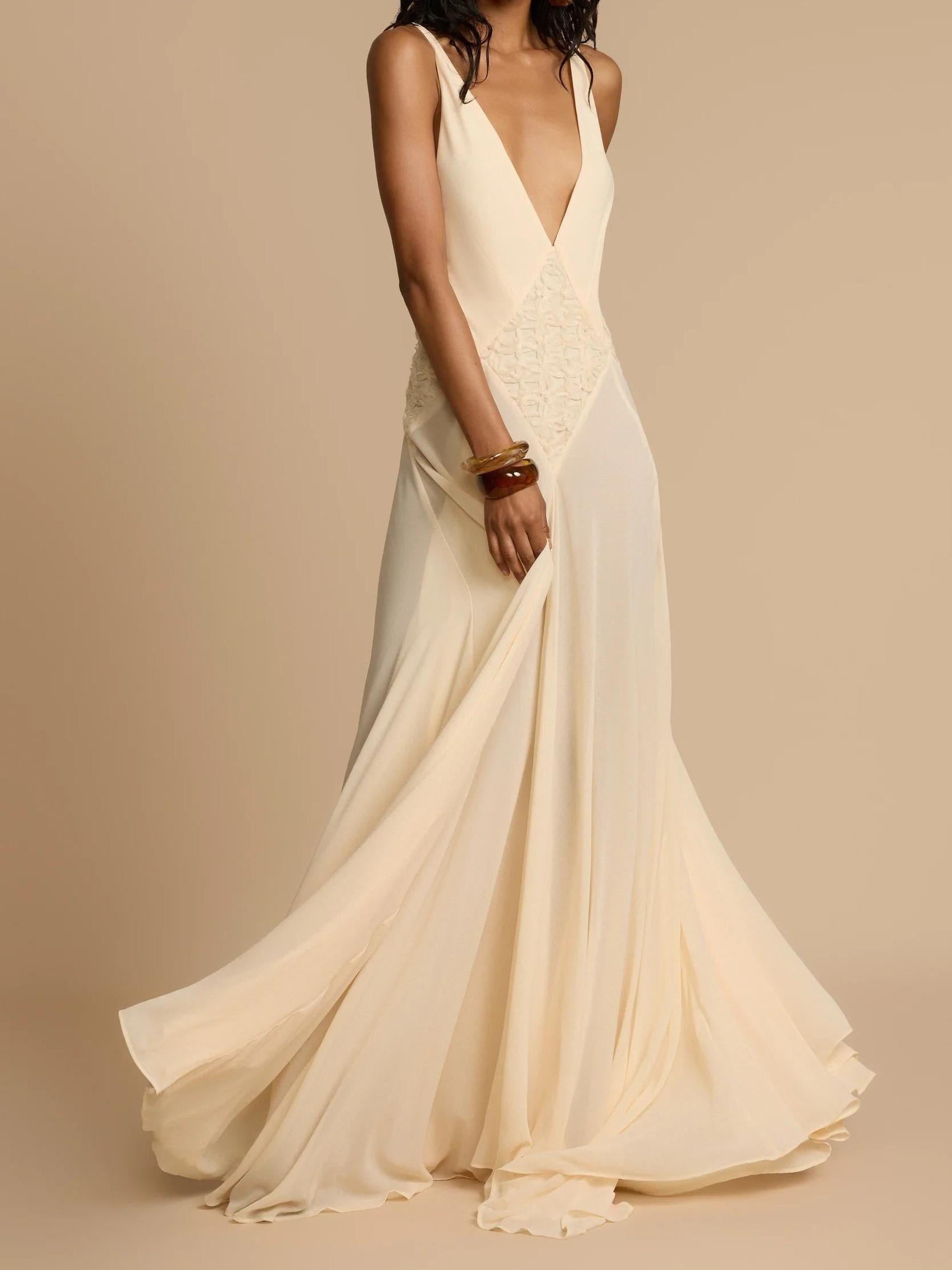 Lavinia Plunging V Maxikleid