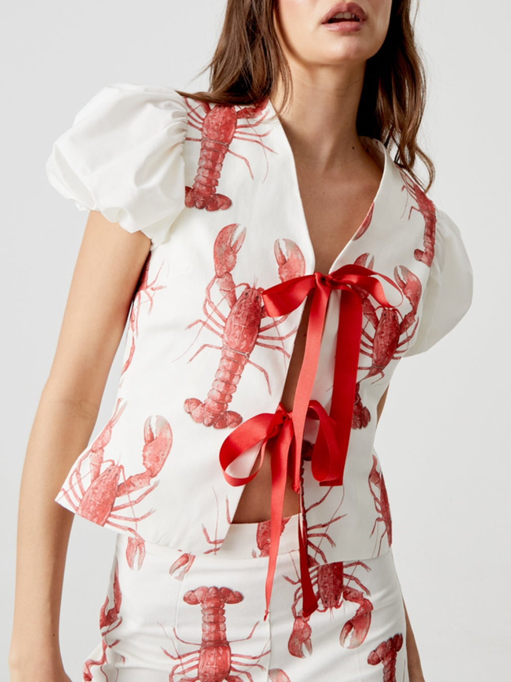Hosen-Set mit Hummer-Print