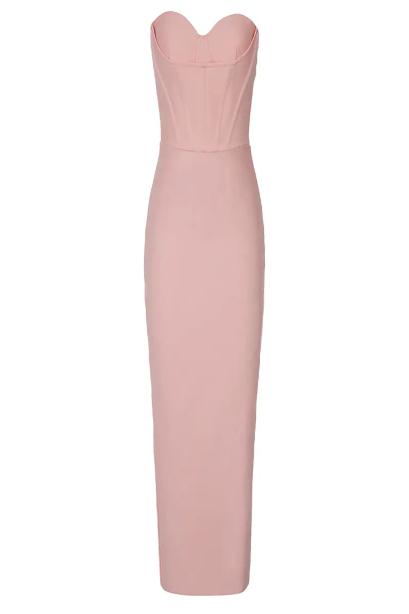 Sexy trägerloses Verband-Midikleid
