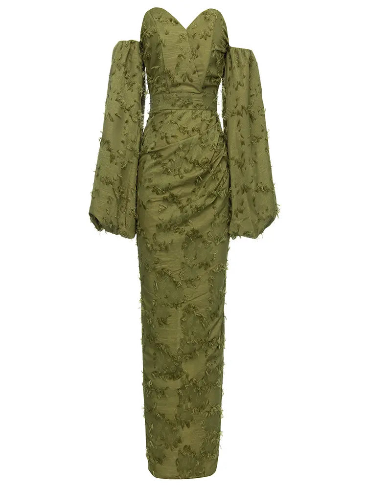 Sexy trägerloses langes Abendkleid