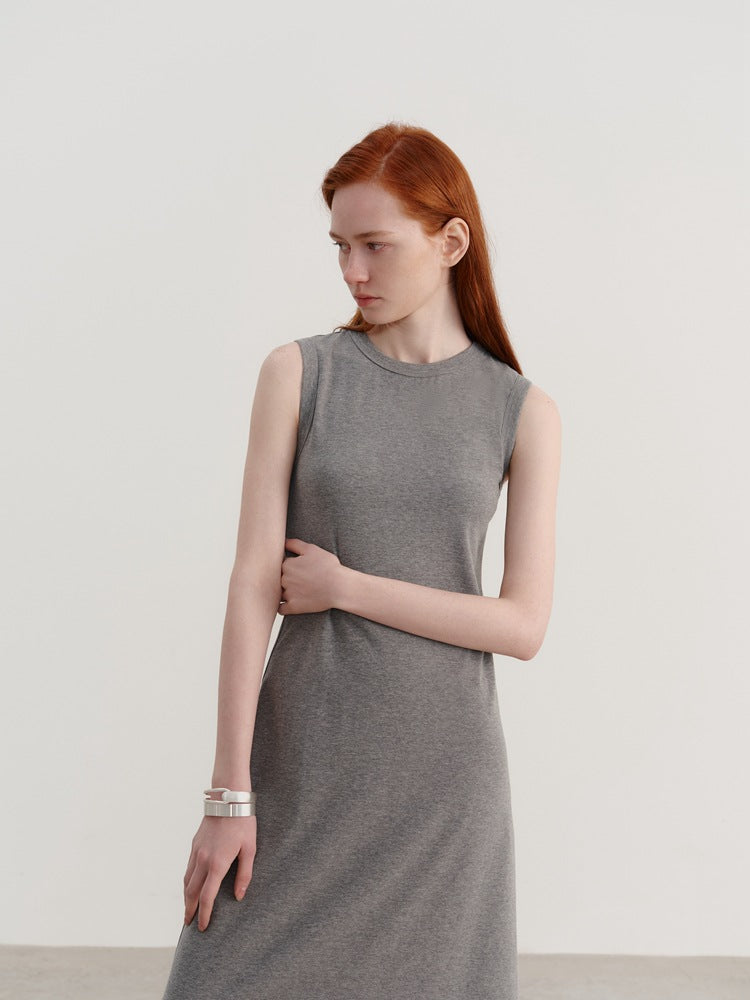 Ärmelloses Strickkleid