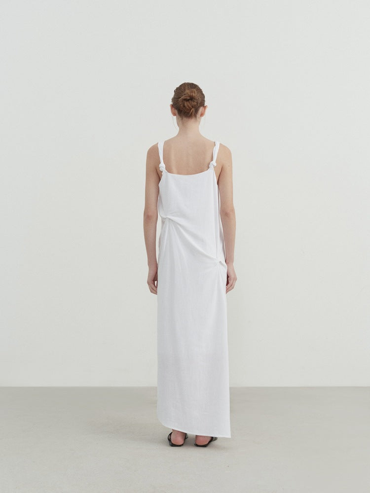 Plissiertes Trägerkleid