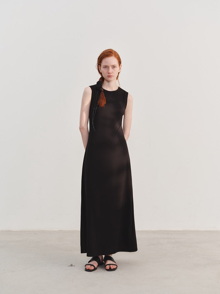 Ärmelloses Strickkleid