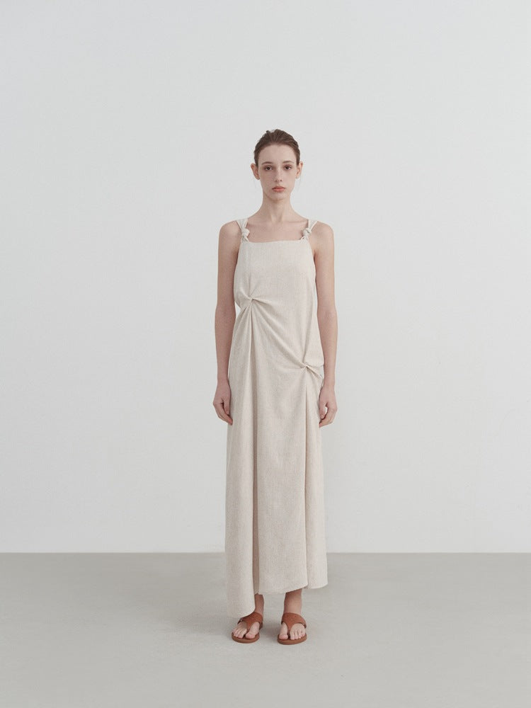 Plissiertes Trägerkleid