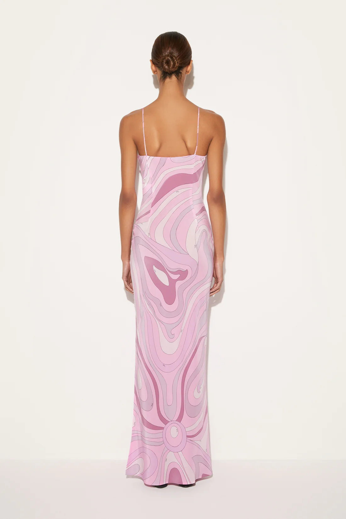 Marmo Maxikleid aus bedrucktem Satin