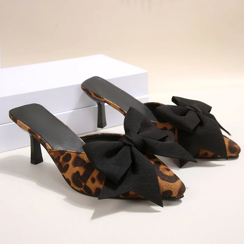 SIENNA LEOPARDEN-SCHLEIFEN-HEELS