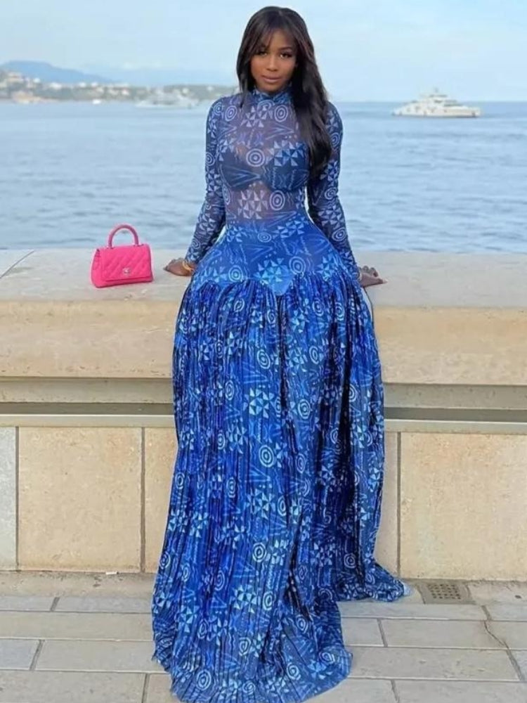 Lily Maxikleid aus Mesh