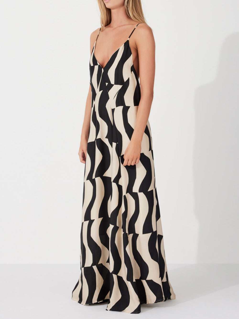 Maxikleid im Relaxed Fit mit Rückenausschnitt